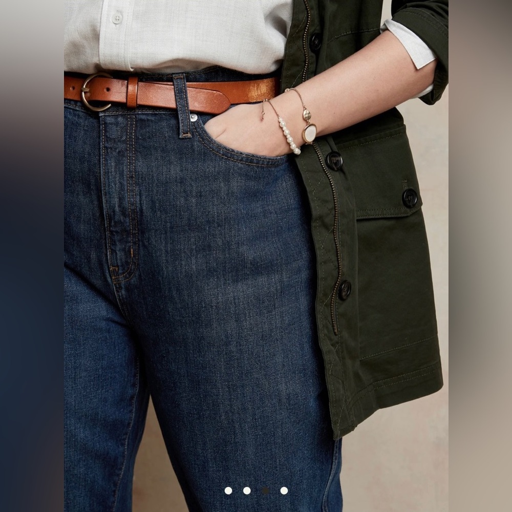 NWT. Banana Republic Factory Curvy Straight Jeans Size 27 - Picture 3 of 14